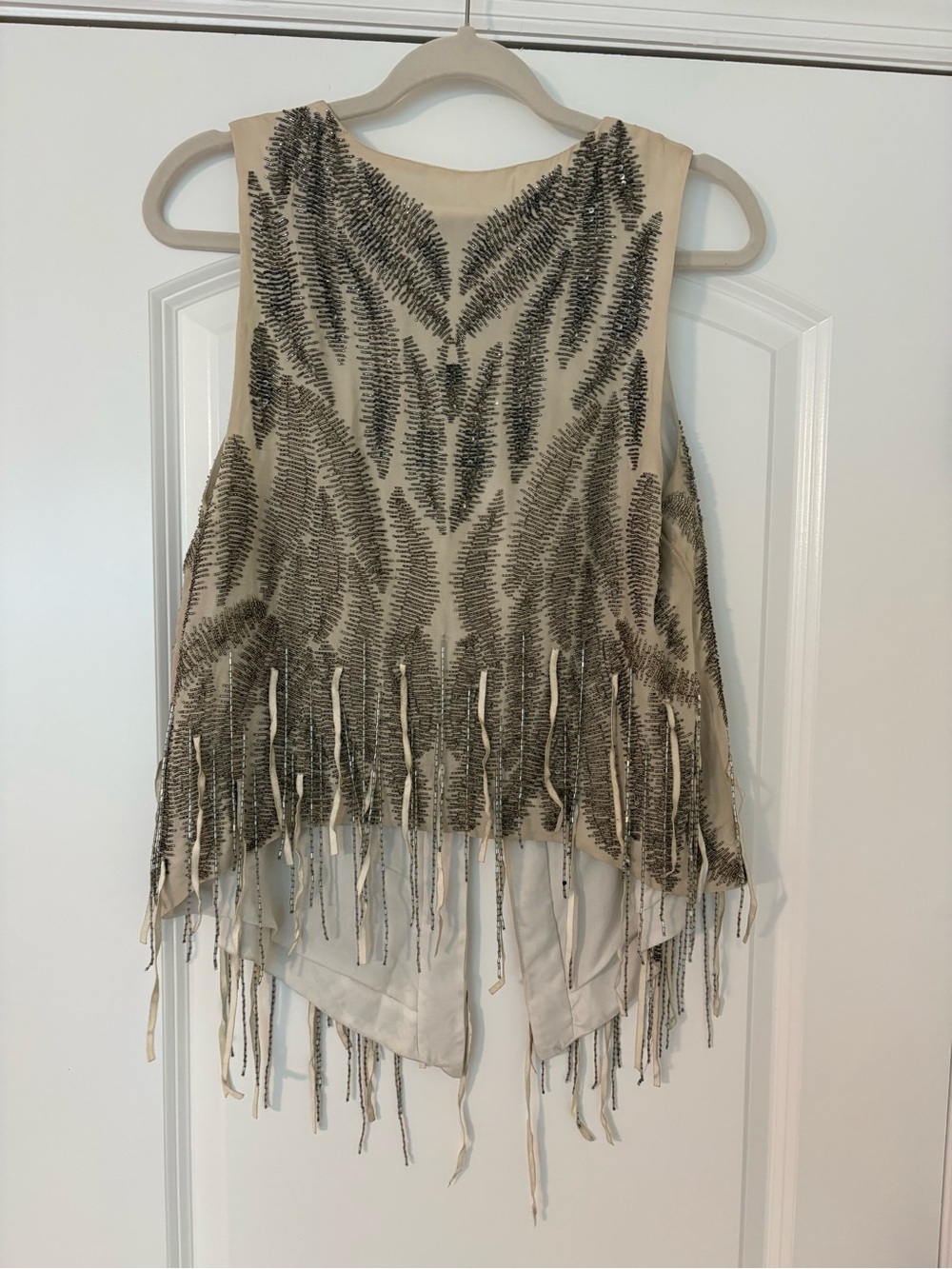 Haute Hippie Beaded Fringe Vest - Picture 2 of 3
